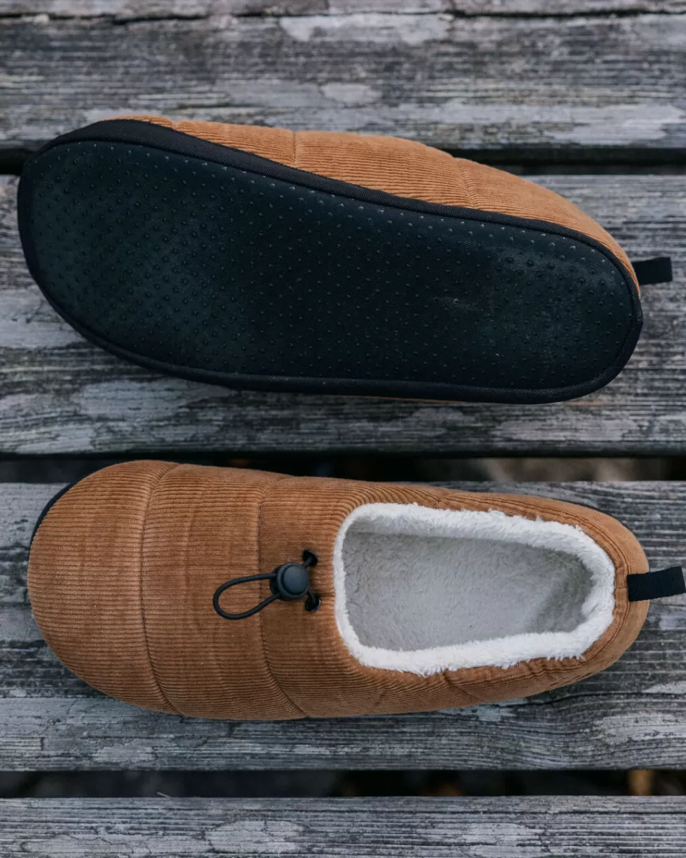 Clearance Floris van Bommel Recharge Corduroy Hut Slipper Coconut