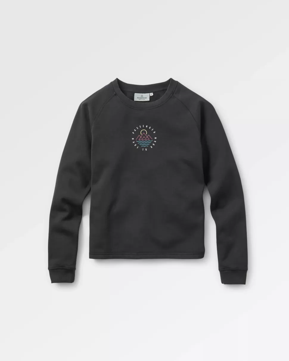 Clearance Passenger Remote Recycled Cotton Sweatshirt Black