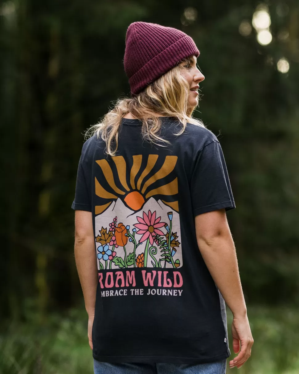 Cheap Passenger Roam Wild Recycled T-Shirt Black