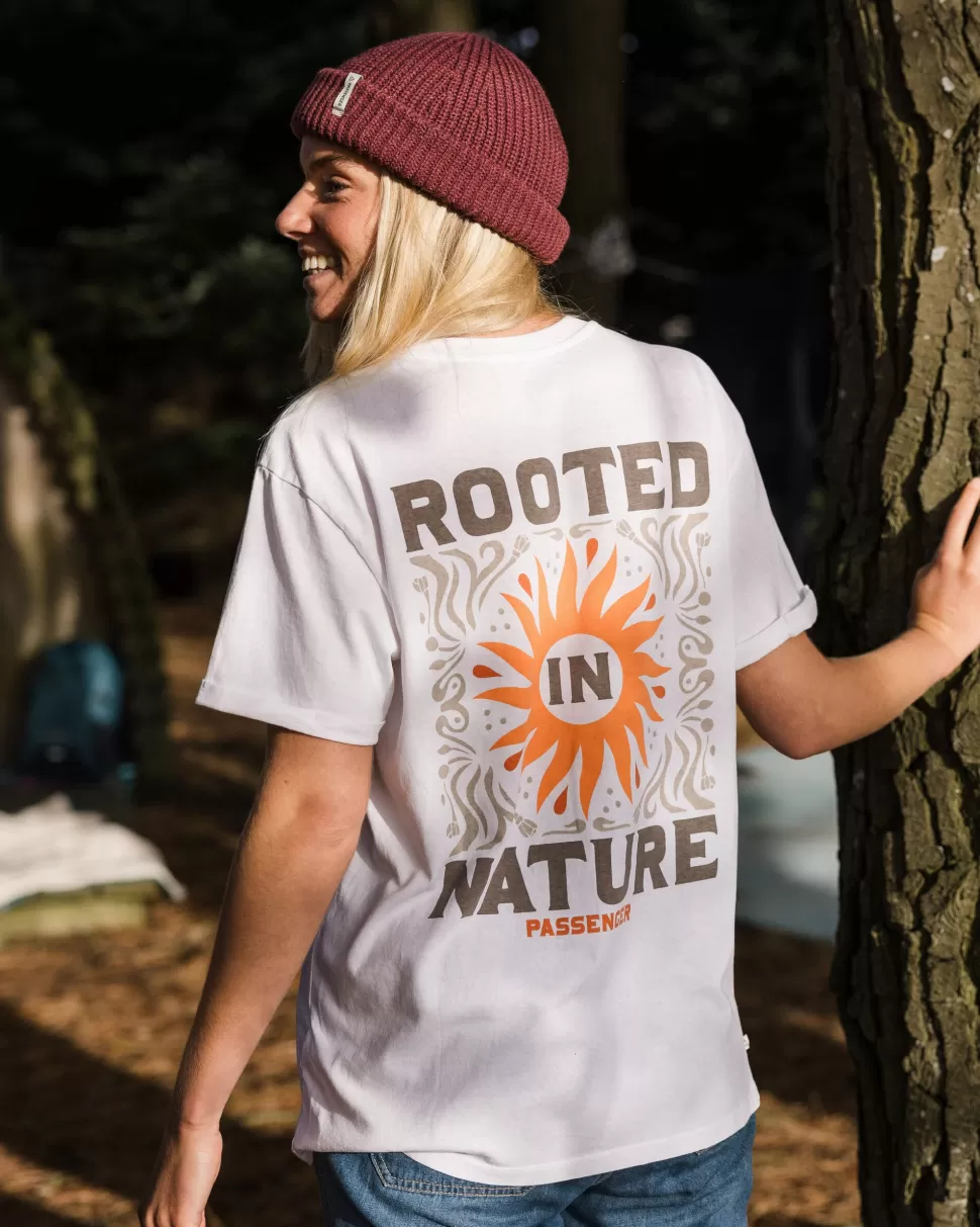 Store Passenger Rooted In Nature Recycled Cotton T-Shirt White