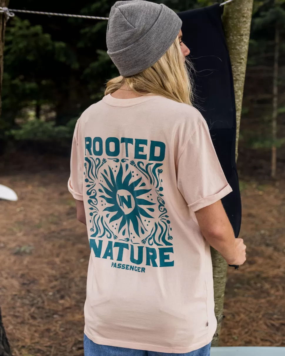 Hot Passenger Rooted In Nature Recycled Cotton T-Shirt Peach Whip