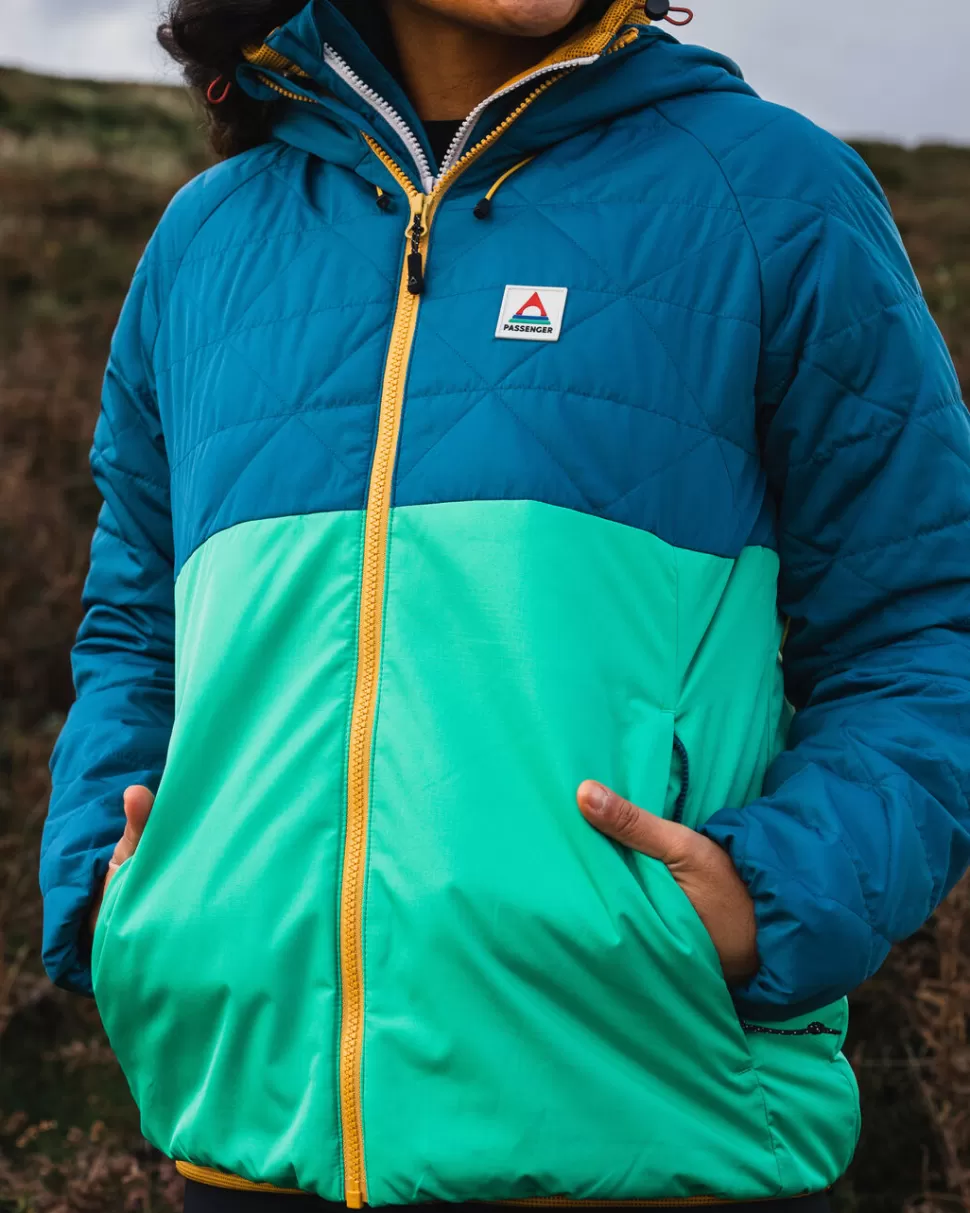 Discount Passenger Singletrack Recycled Thermore® Insulated Jacket Corsair Blue/ Jungle Green