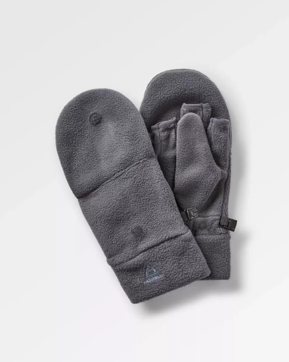 Sale Passenger Stem Recycled Polar Convertible Mittens Charcoal