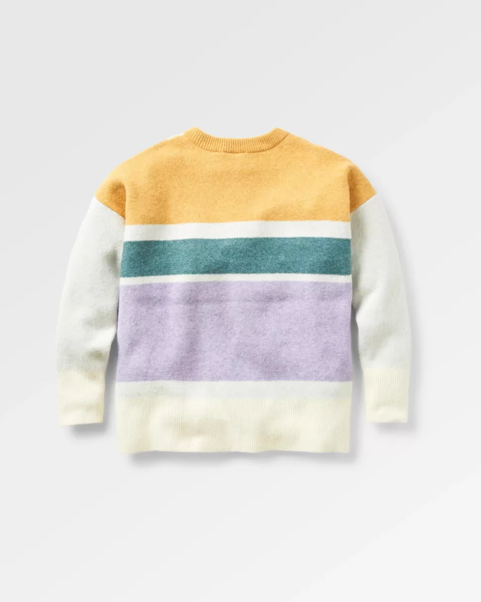 Store Passenger Sunsets Recycled Knitted Jumper Marshmallow