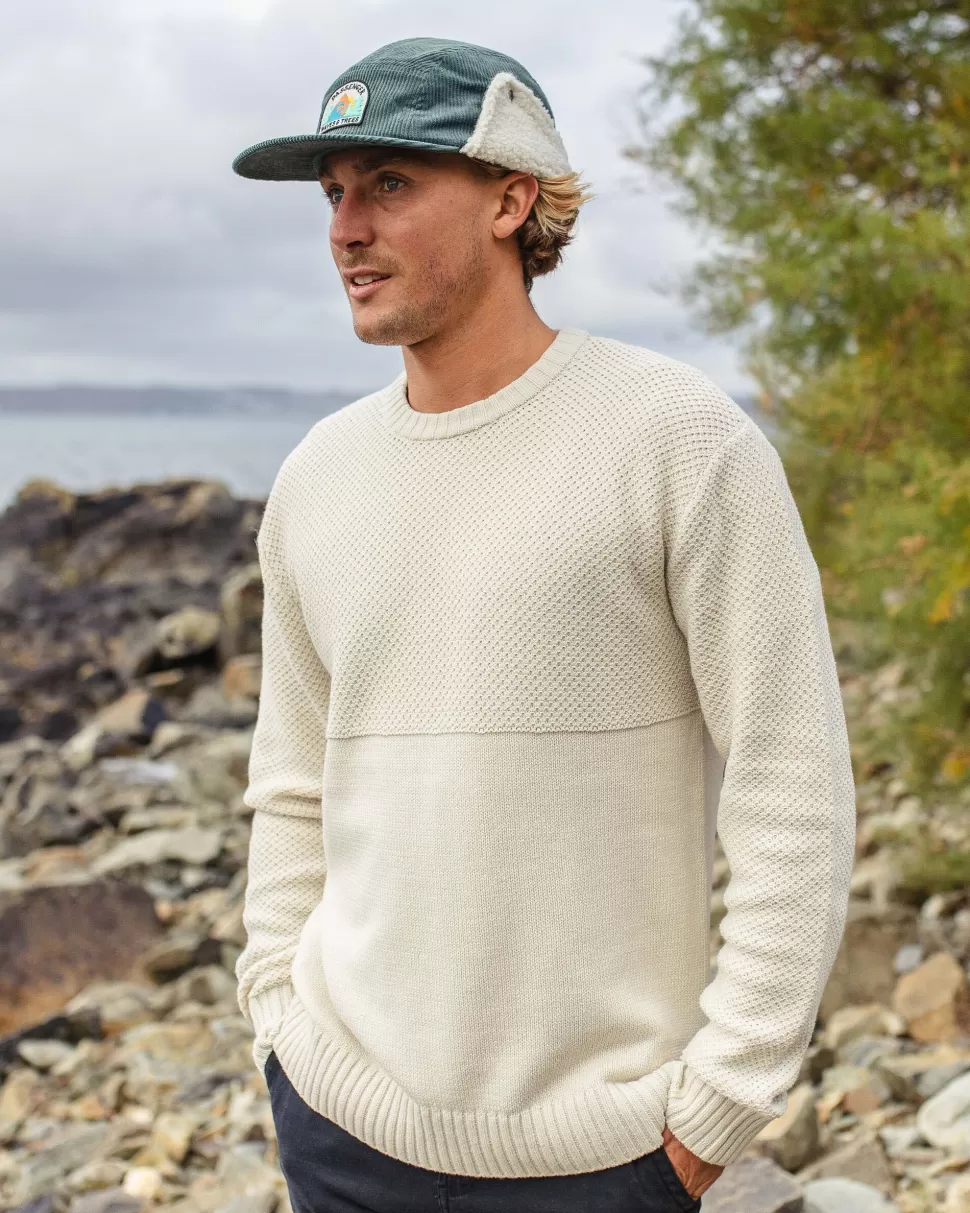 Flash Sale Passenger Swell Knitted Jumper Off White