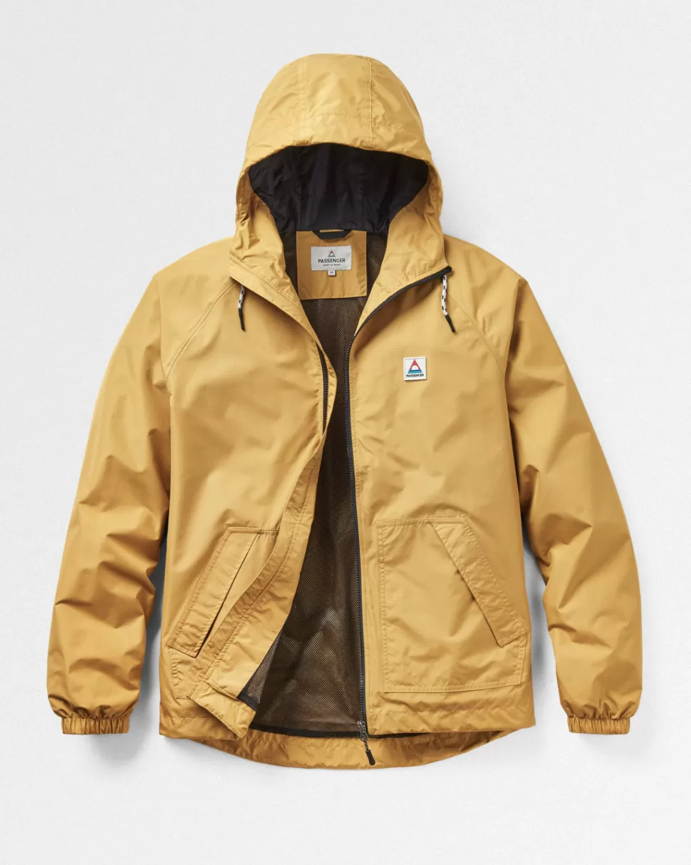 Sale Passenger Tallows Recycled Water Resistant Jacket Mustard Gold