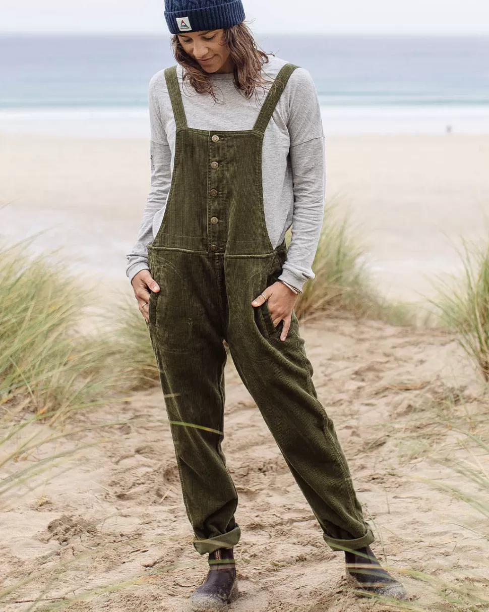 Hot Passenger Tiaga Cord Dungarees Khaki