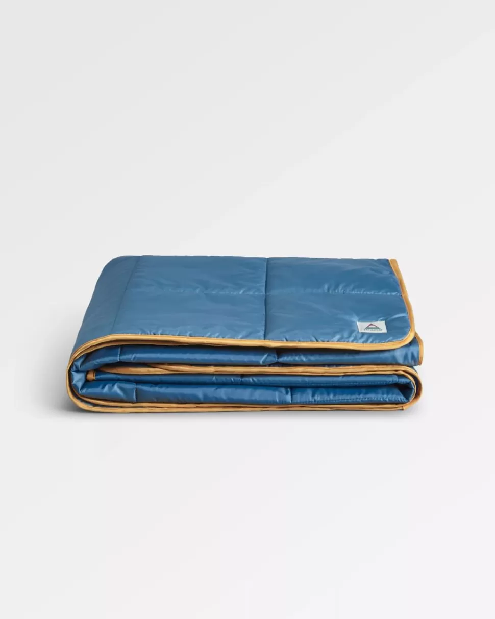 Best Sale Floris van Bommel Travel Recycled Ripstop Blanket Washed Blue