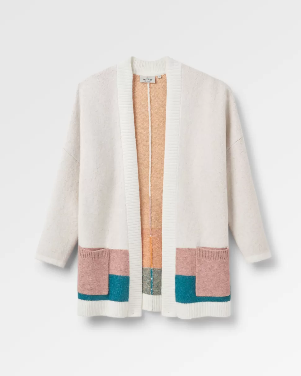 Store Passenger Vista Recycled Knitted Cardigan Off White