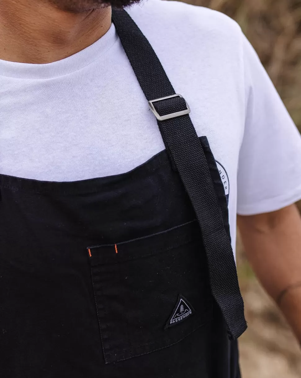 Sale Passenger Yard Organic Cotton Denim Apron Black