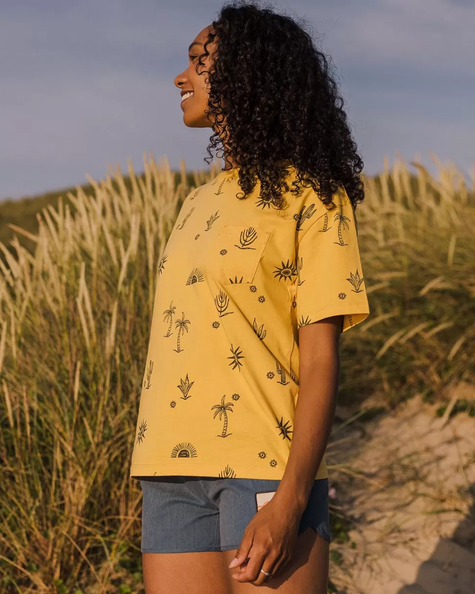 Flash Sale Passenger Yerba Recycled Cotton T-Shirt Ochre Yellow